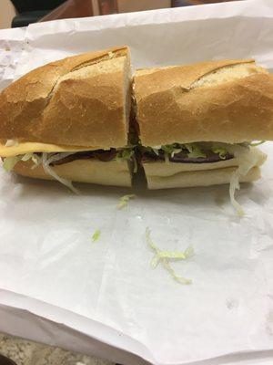 Giant sandwiches for an affordable cost.  This is a half sub