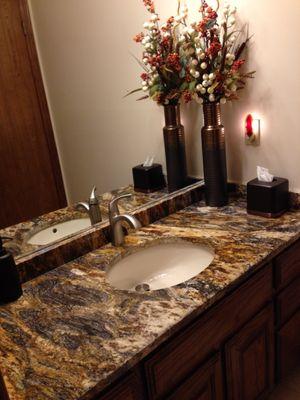 Powder room counter top