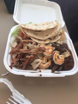 Chef special rice platter