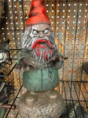 Gnome section! Creepy!