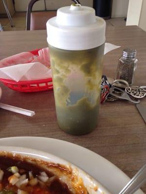 Ask for this green stuff...spicy!