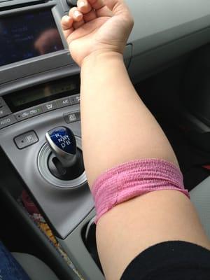 they give you color choices for your bandage wrap hehehehe