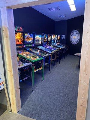 Pinball showroom at Open Market OC in Laguna Hills. Located on the 2nd floor of the old Macy's building