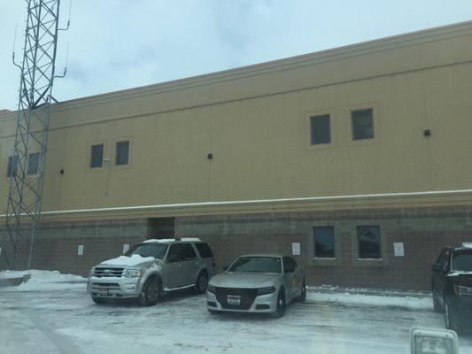 Madison county sheriffs office, authorized parking only.