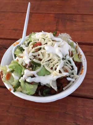 My burrito bowl with pastor was killer