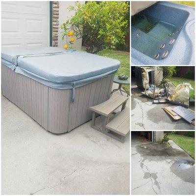 Spa Removal Price Range: $295 - $399