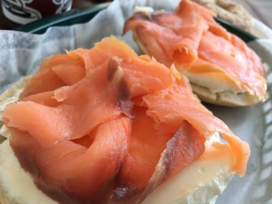 Plain bagel with lox. Fantastic.