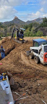 Preparacion para una nueva foundacion de casa