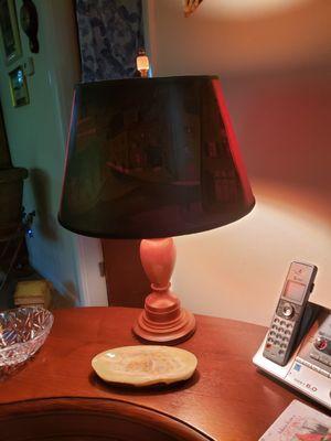 They saved the shade for the lamp my dad made. The shade is at least 60 years old.