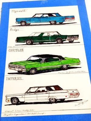 Example of the quality of the art. This gentleman focused on cars and architecture. Incredibly talented.