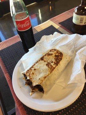 Big chicken mole burrito! So tasty!