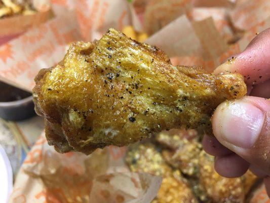 Thick consistent pieces.