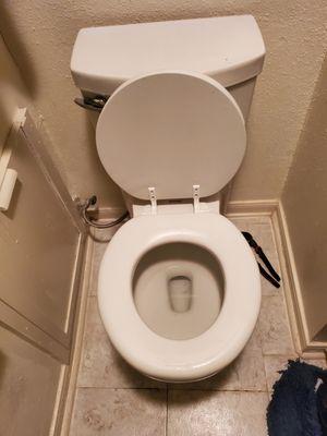 Installed toilet seat
