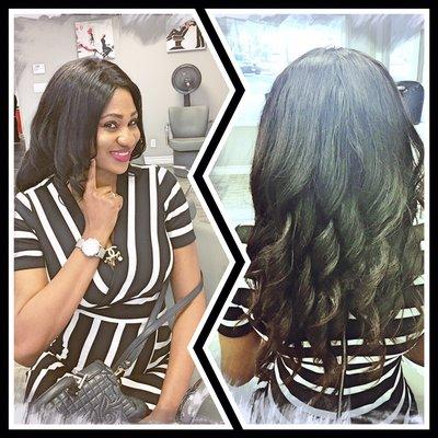 Lace frontal install loose curls