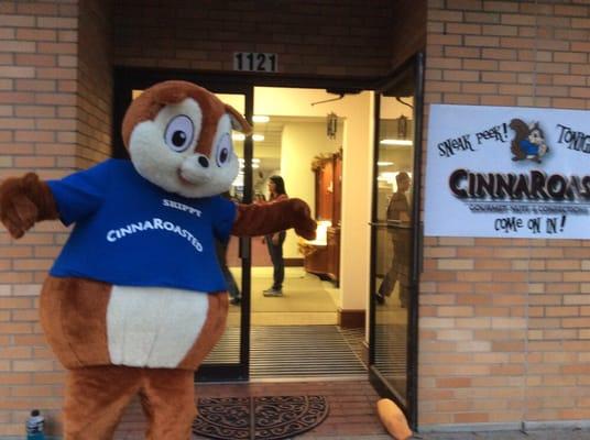 Open for a the Halloween parade!