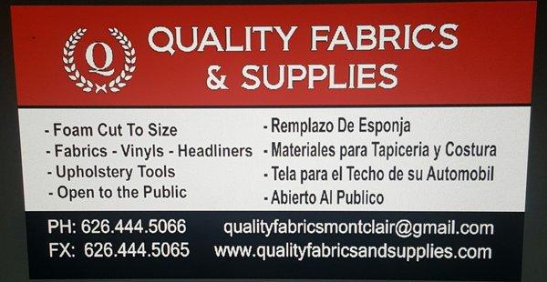 Just a few of the many services we offer