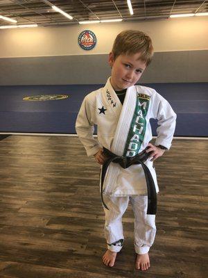 3 months into his training,
attending 5 times a week!