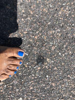 My cute toes after the best pedicure!