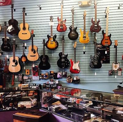 Guitar selection.