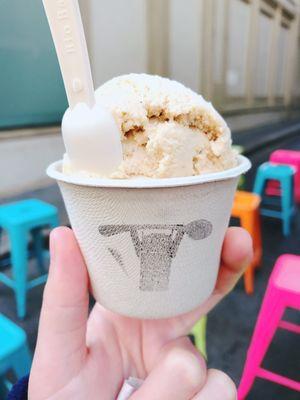 Bicycle coffee single scoop! Digging the highlighter chairs they have in the background :)