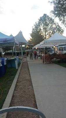 There's about 6-7 tents here.