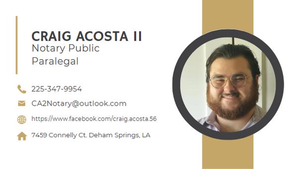 Acosta Mobile Notary Public