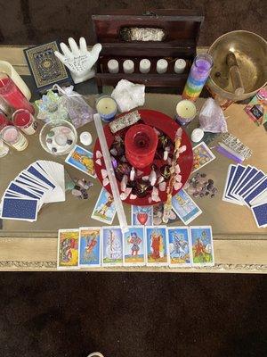Tarot card readings Crystal readings chakra readings love readings