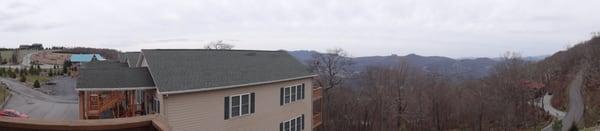 View from the back porch at the condos