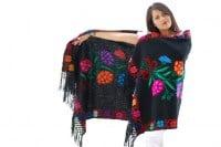 Rebosos bordado en punto de cruz