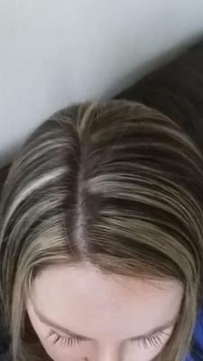 Natural blonde highlights(: beautiful!