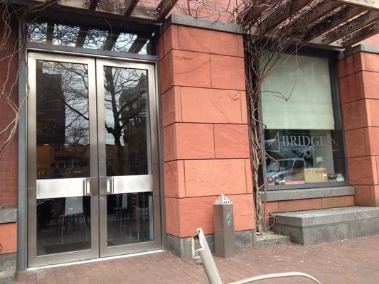 Outside the Bridge Cafe