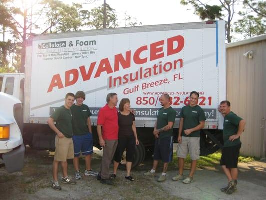 The crew at Advanced Insulation is ready to serve you!!