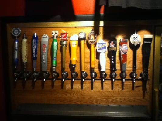 Look at all those beautiful beers.