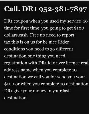 DR1. driver for passengers