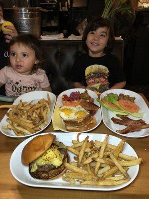 Burgers and platters