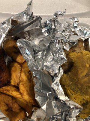 Plantains! Gotta have them. Sweet ones could have been more ripe.