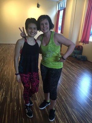 Co-teaching a fun class with Lyda!