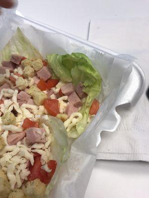 Browning iceberg lettuce