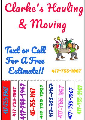 Clarke's Hauling & Moving
