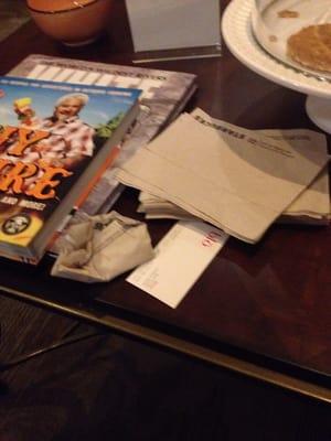 Being treated extra well at the UES location... Just kidding. This is gross.