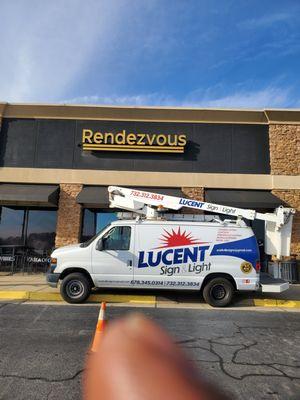 Lucent Sign & Light