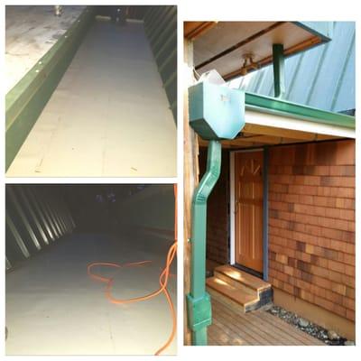 PVC and new green gutter install