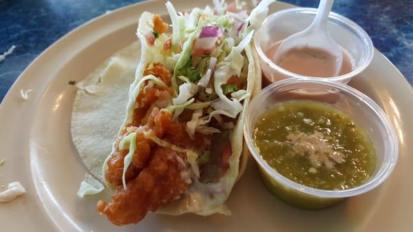 Fish taco very good