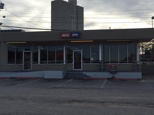 Front of Building. View from intersection of Henderson St. And W Weatherford St. In Downtown Fort Worth.