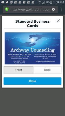 My contact information