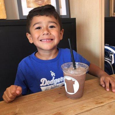 It's delish. It's not on the menu, but they made it for him!