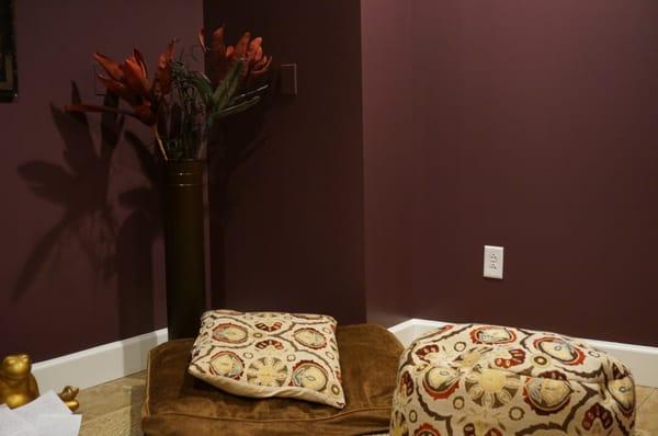 Our meditation/staff meeting area.