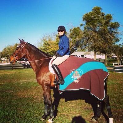 April DeRienzis riding Seretina at HITs Ocala