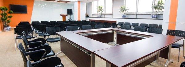 Office furniture within a conference room