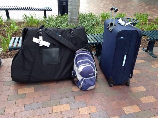 All the gear I had to carry with me.